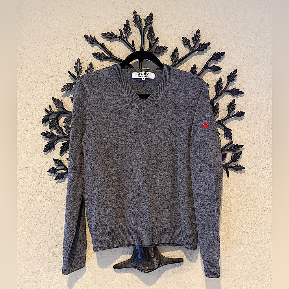 Comme des Garcons PLAY wool sweater size L Excellent condition